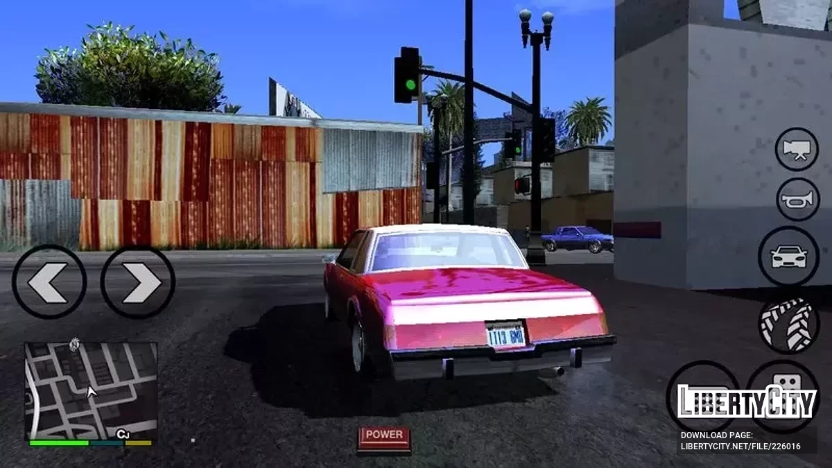 Фонарные столбы и светофоры из GTA 5 / GTA San Andreas (iOS, Android)