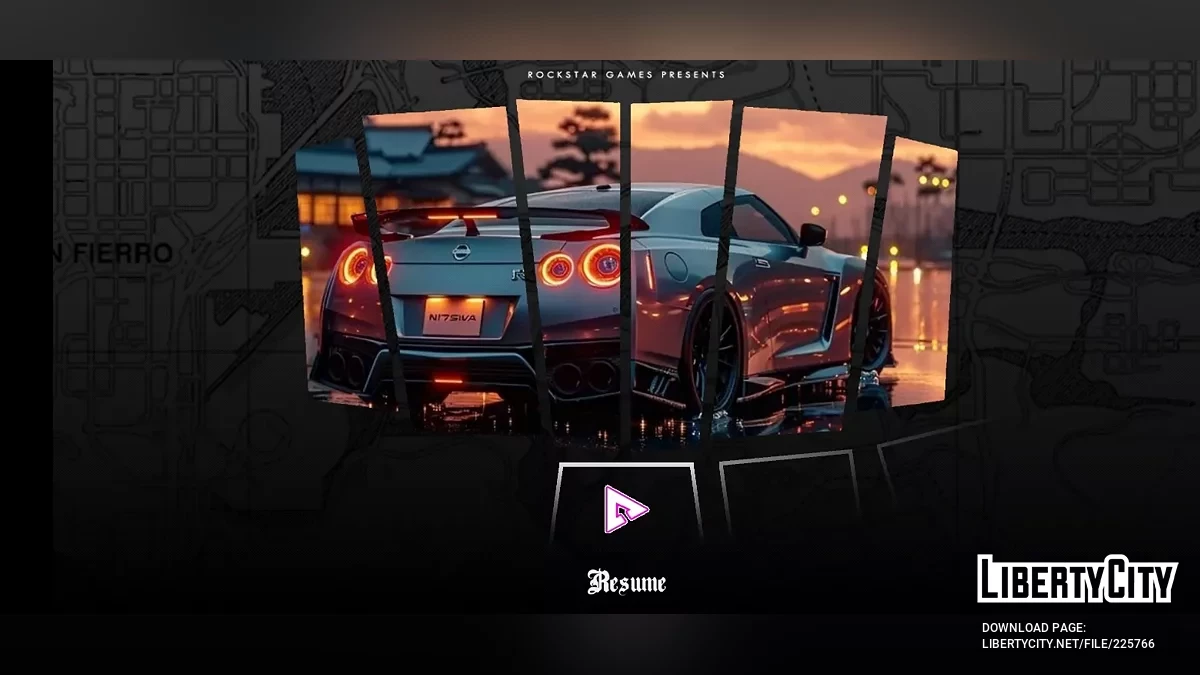 Menu & Loadscreen Sport Cars / GTA San Andreas (iOS, Android)