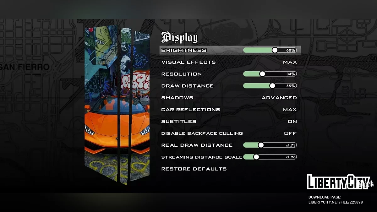 Загрузочные экраны с спорткарами / GTA San Andreas (iOS, Android)