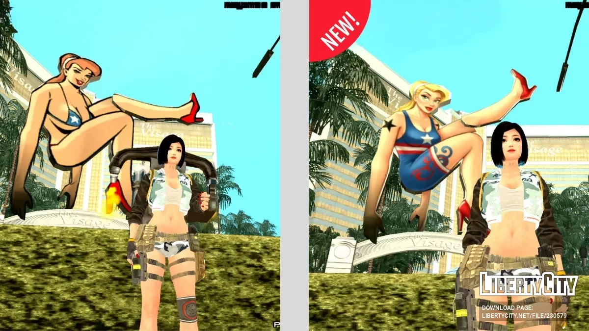 Ретекстур 3D-рекламного щита в Лас-Вентурасе / GTA San Andreas (iOS, Android)