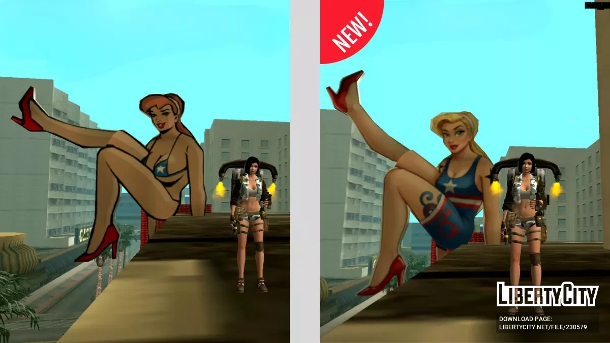 Ретекстур 3D-рекламного щита в Лас-Вентурасе / GTA San Andreas (iOS, Android)