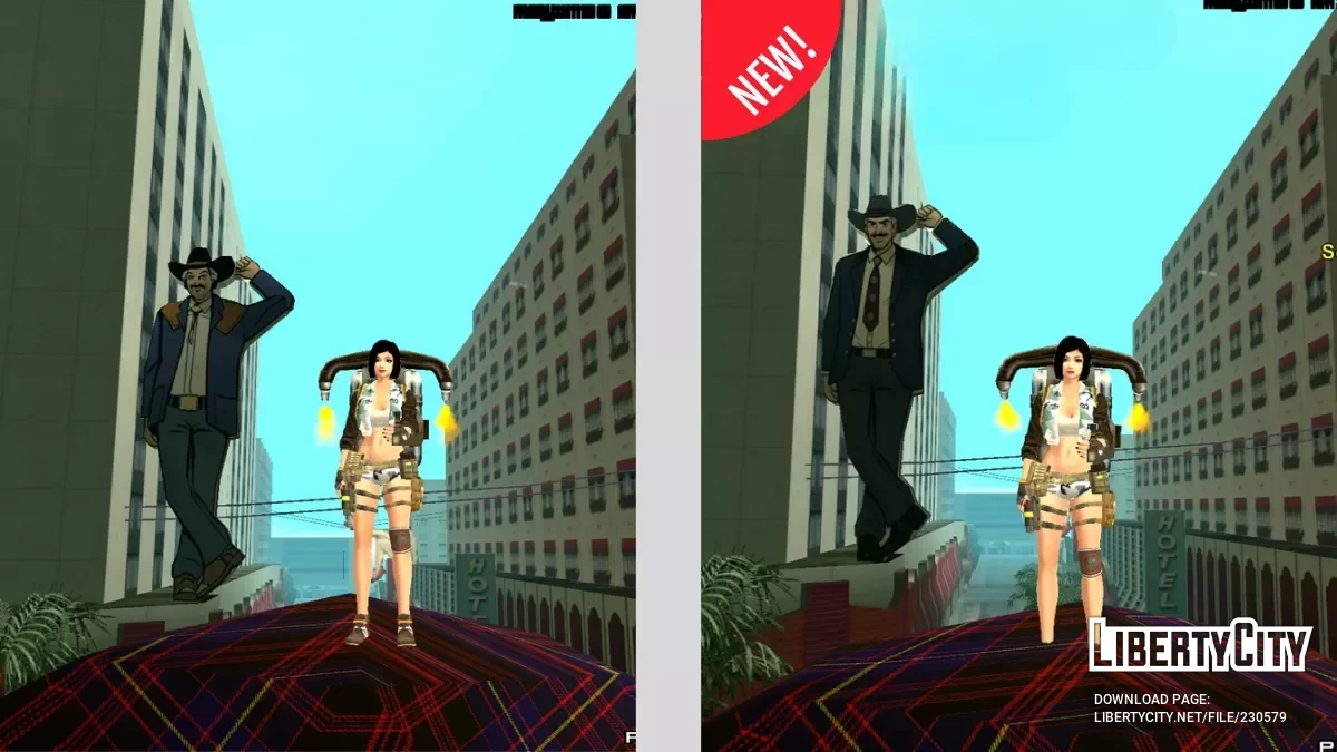 Ретекстур 3D-рекламного щита в Лас-Вентурасе / GTA San Andreas (iOS, Android)