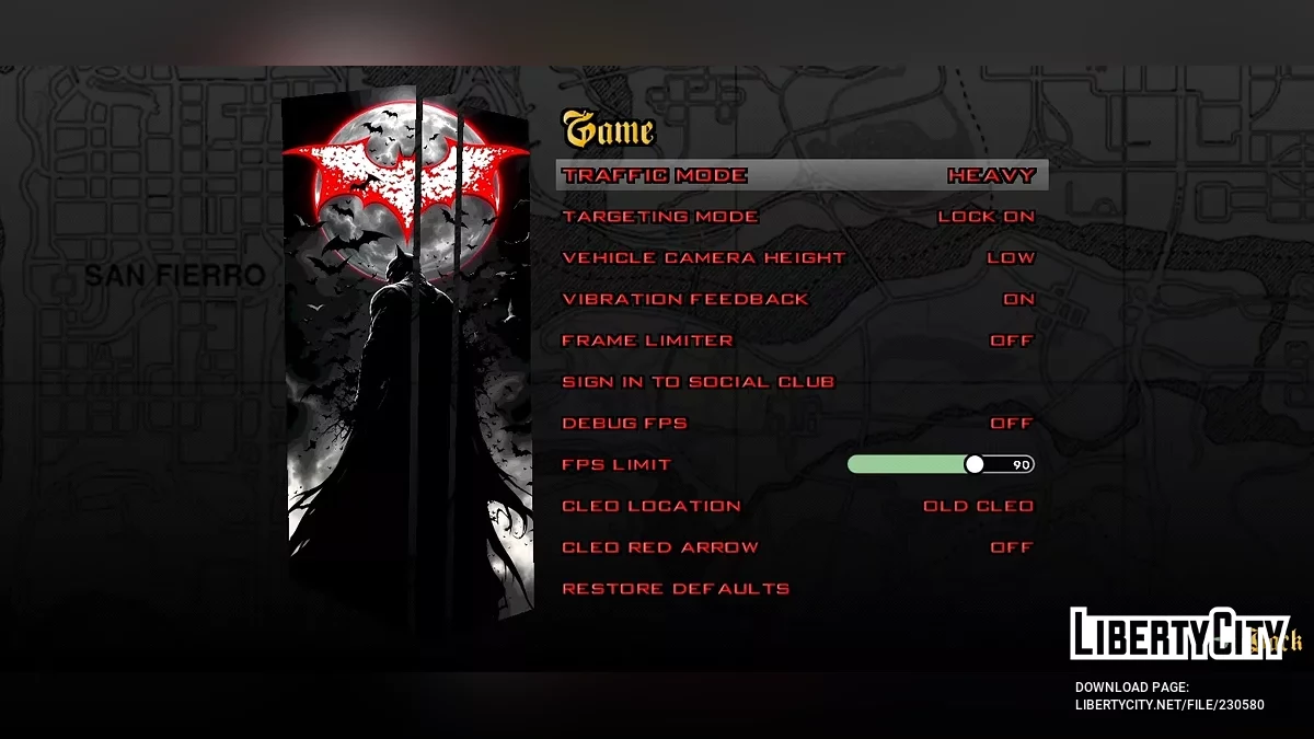 Экран загрузки с супергероями / GTA San Andreas (iOS, Android)
