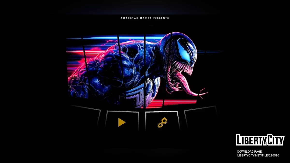 Экран загрузки с супергероями / GTA San Andreas (iOS, Android)