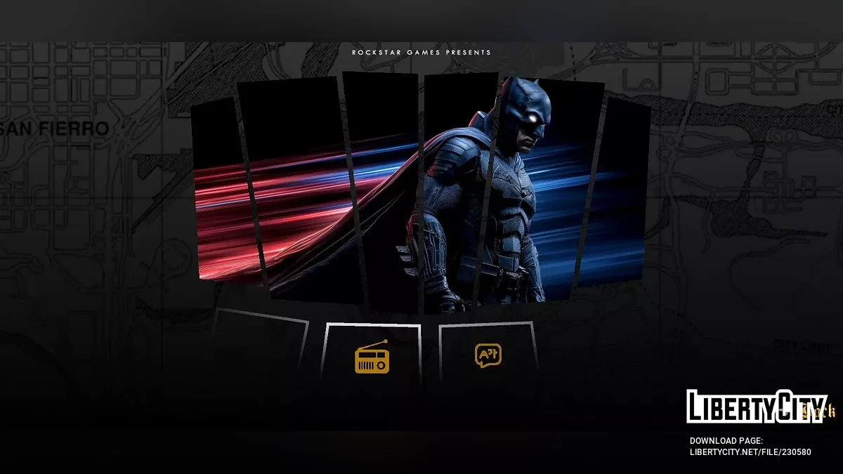 Экран загрузки с супергероями / GTA San Andreas (iOS, Android)