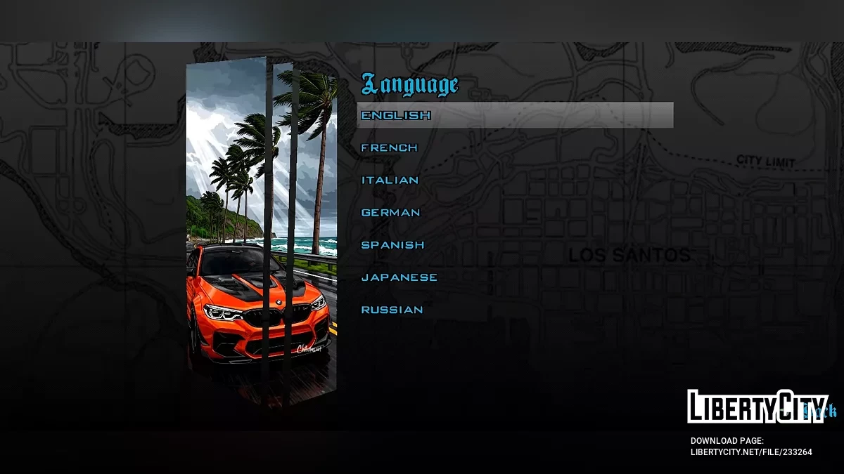 Загрузочный экран BMW с персонажем аниме / GTA San Andreas (iOS, Android)