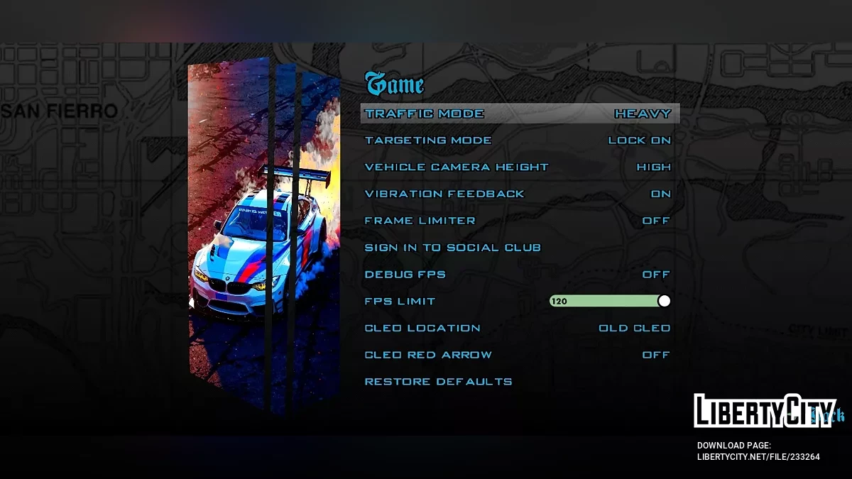 Загрузочный экран BMW с персонажем аниме / GTA San Andreas (iOS, Android)