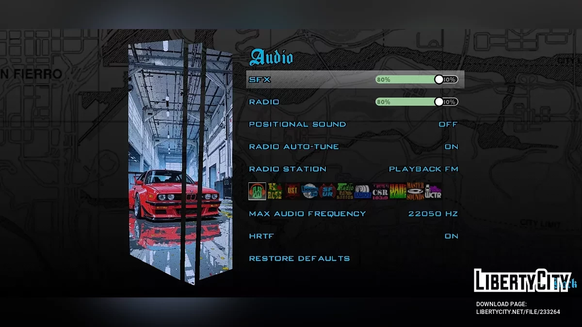 Загрузочный экран BMW с персонажем аниме / GTA San Andreas (iOS, Android)