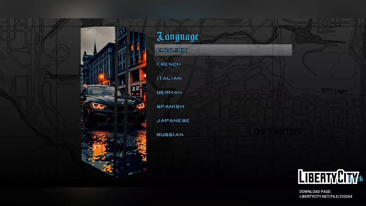 Загрузочный экран BMW с персонажем аниме / GTA San Andreas (iOS, Android)