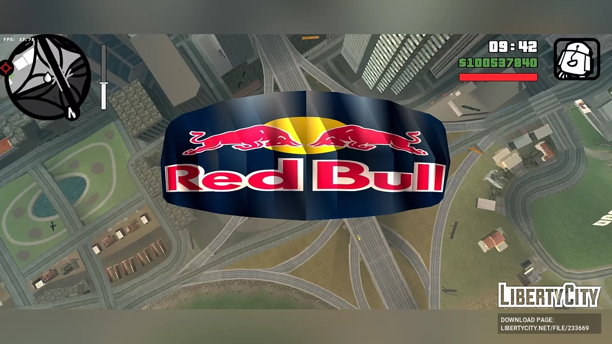 Парашют Red Bull / GTA San Andreas (iOS, Android)