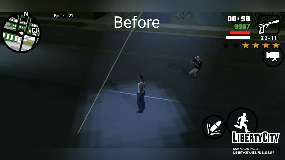 Улучшенные световые эффекты / GTA San Andreas (iOS, Android)