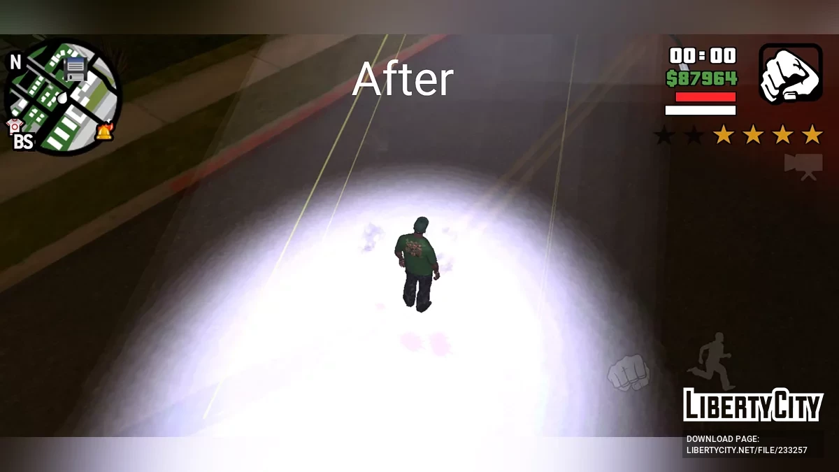 Улучшенные световые эффекты / GTA San Andreas (iOS, Android)