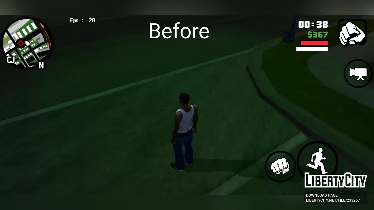 Улучшенные световые эффекты / GTA San Andreas (iOS, Android)