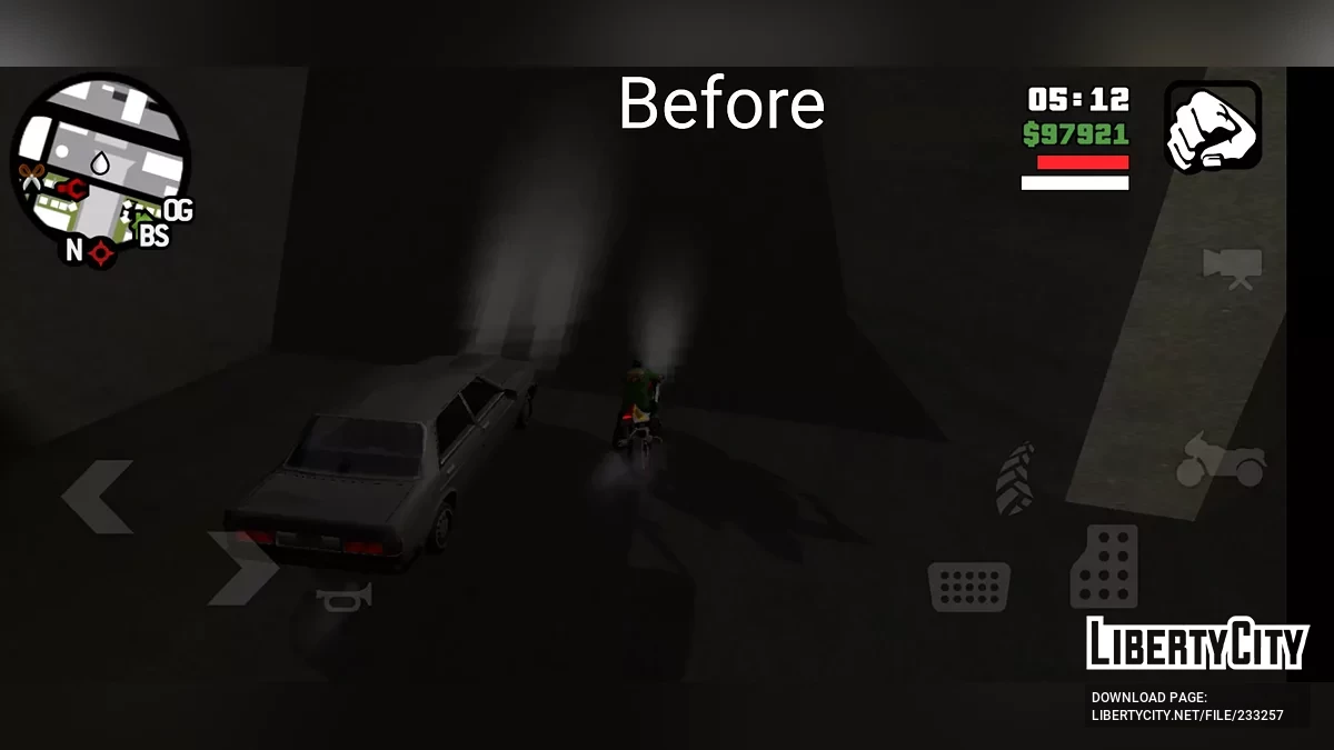 Улучшенные световые эффекты / GTA San Andreas (iOS, Android)