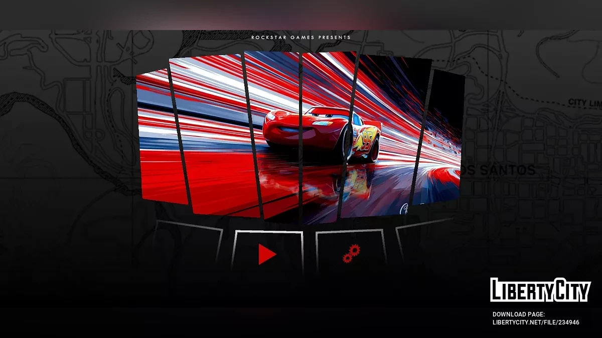 Экран загрузки: Машины на дороге / GTA San Andreas (iOS, Android)