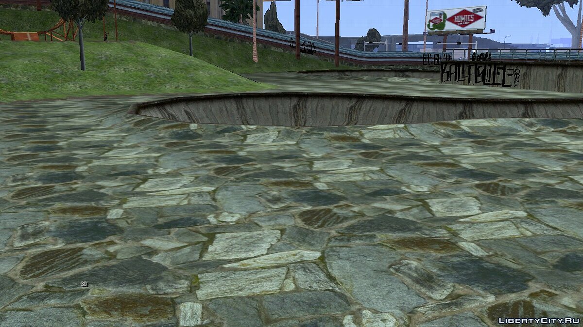 Новые текстуры для скейт-парка в Лос-Сантосе для GTA San Andreas (iOS, Android) - Картинка #7