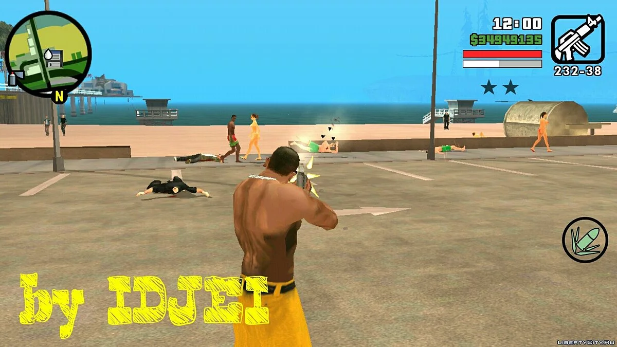 Смерть  с одного выстрела  / GTA San Andreas (iOS, Android)