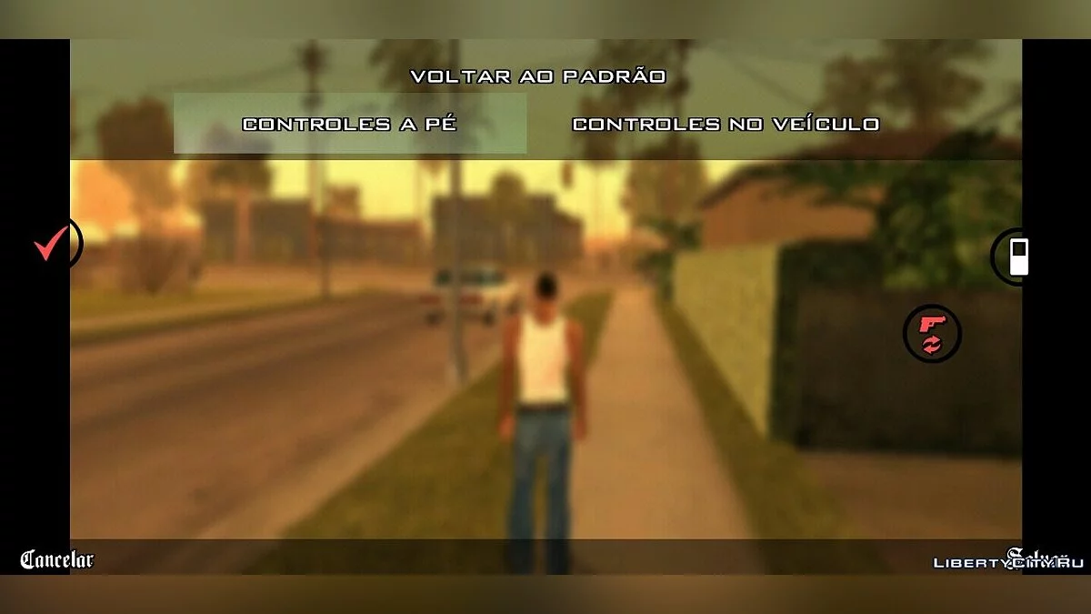 Transparent Buttons for GTA SA Mobile / GTA San Andreas (iOS, Android)