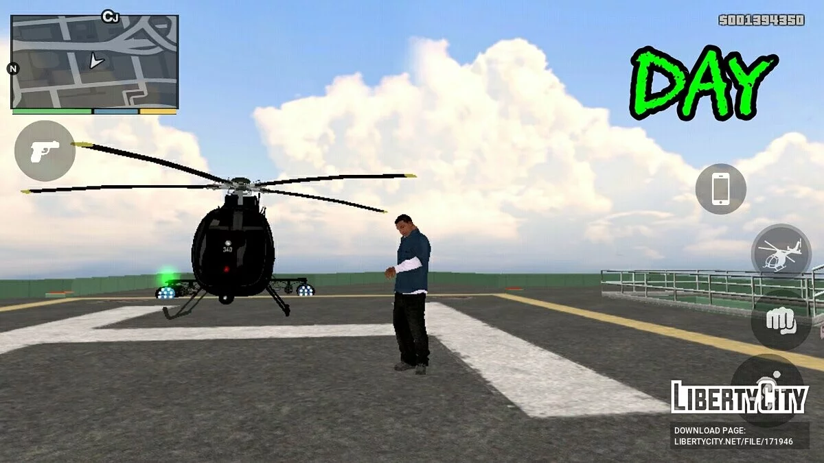 Небо как в GTA 5 / GTA San Andreas (iOS, Android)