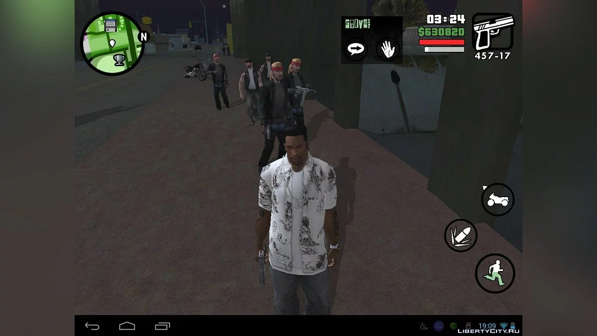 Байкеры вместо гроувцев (Android) / GTA San Andreas (iOS, Android)
