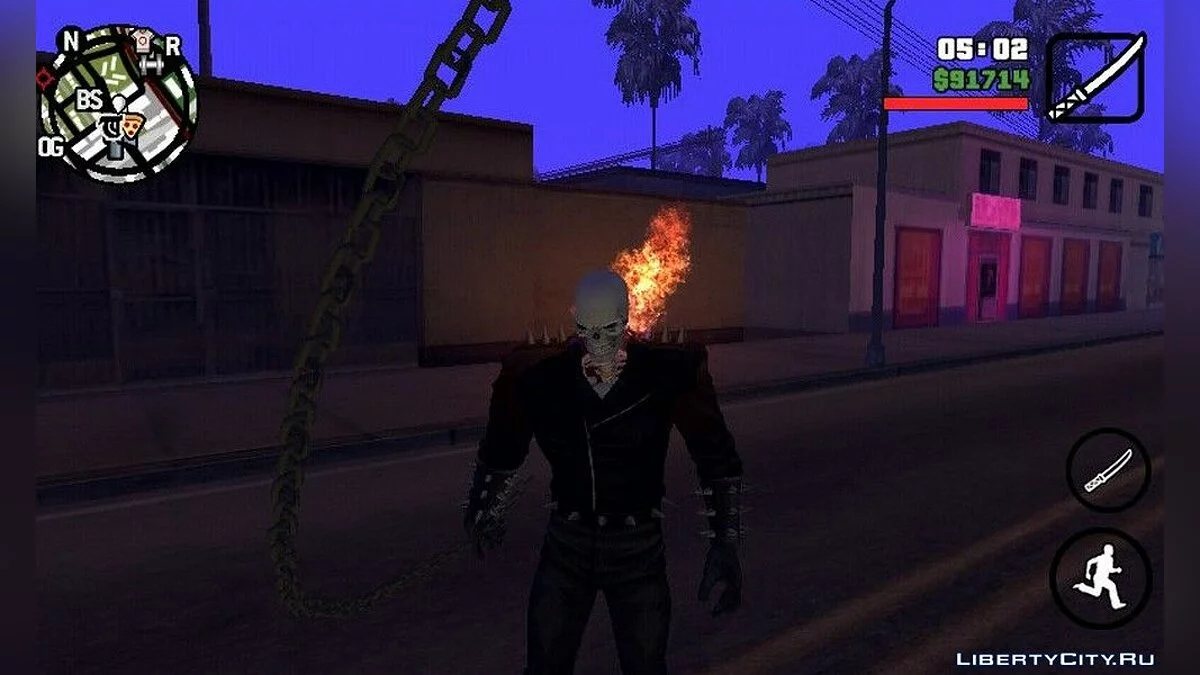 Полный мод \"Призрачный гонщик\" v1.7 / GTA San Andreas (iOS, Android)