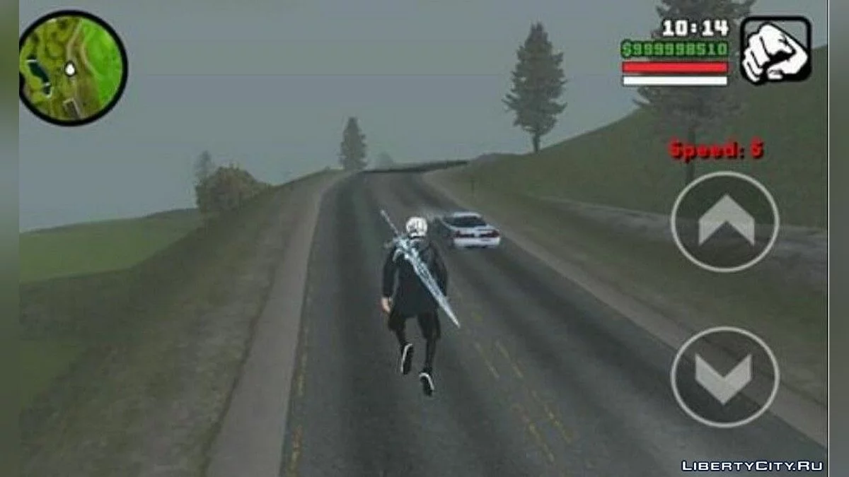 Возможность летать + Новые анимации из аниме Токийский Гуль / GTA San Andreas (iOS, Android)