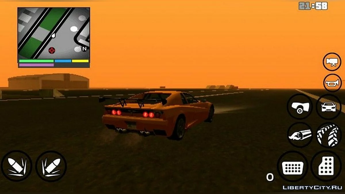 Выбор оружия, мини-карта и худ, как в GTA 5 / GTA San Andreas (iOS, Android)