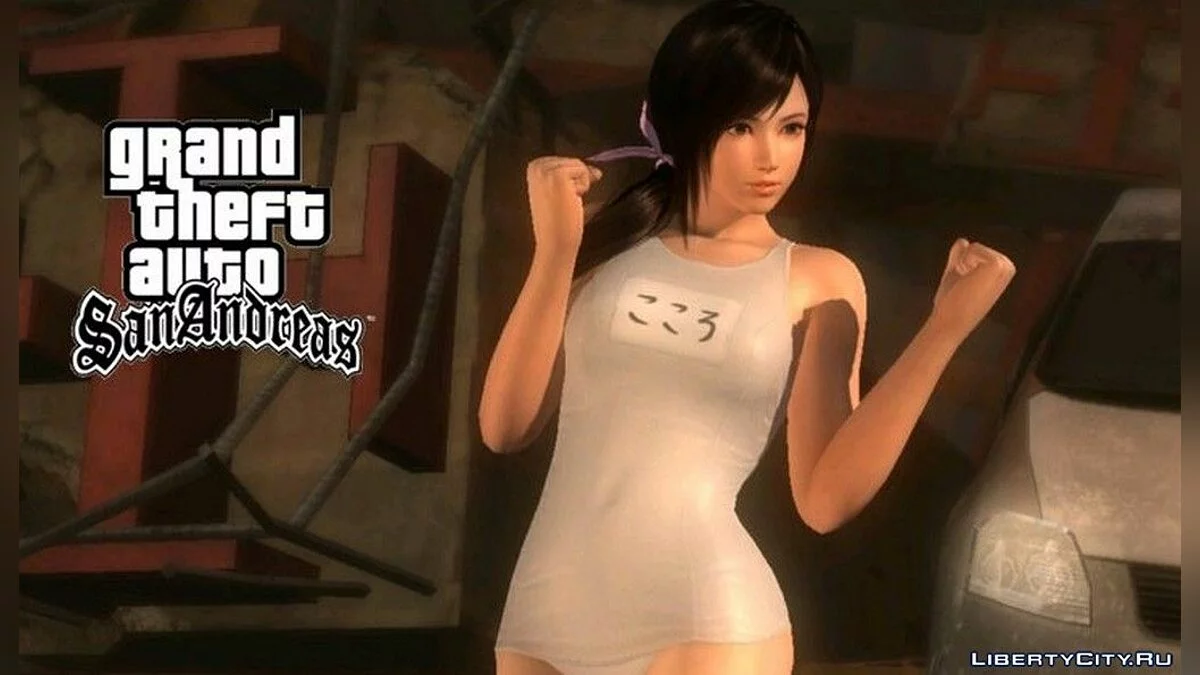 Меню и загрузочный экран с Кокоро из игры "Dead or alive" / GTA San Andreas (iOS, Android)