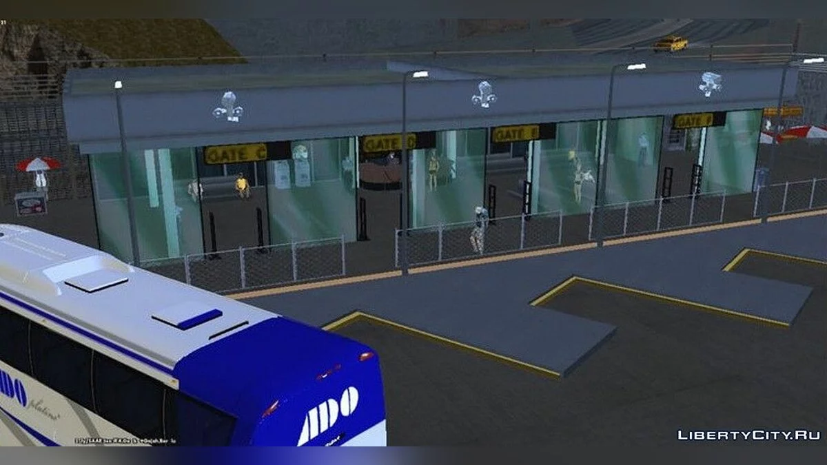 Автобусная станция в аэропорте Лос-Сантоса / GTA San Andreas (iOS, Android)
