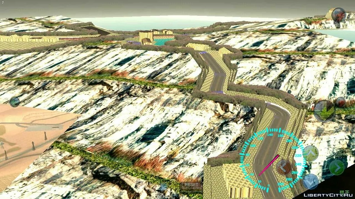 Огромный трек для дрифта на всю карту / GTA San Andreas (iOS, Android)