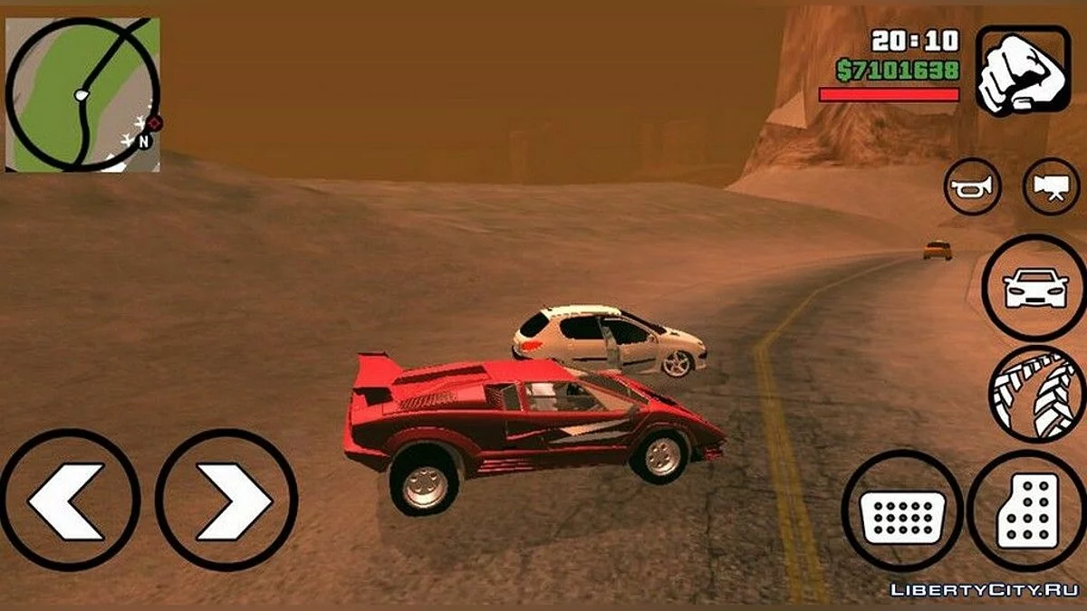 Реалистичная физика для всех машин / GTA San Andreas (iOS, Android)