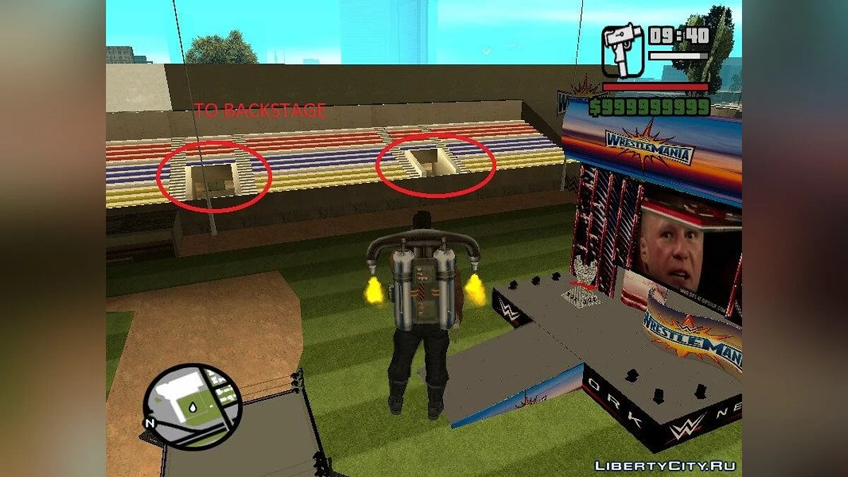Ринг Wrestlemania 33 / GTA San Andreas (iOS, Android)