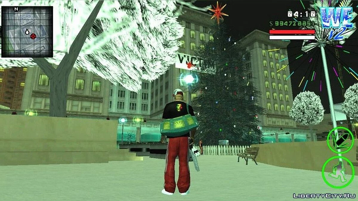 Рождественская елка на Pershing Square / GTA San Andreas (iOS, Android)