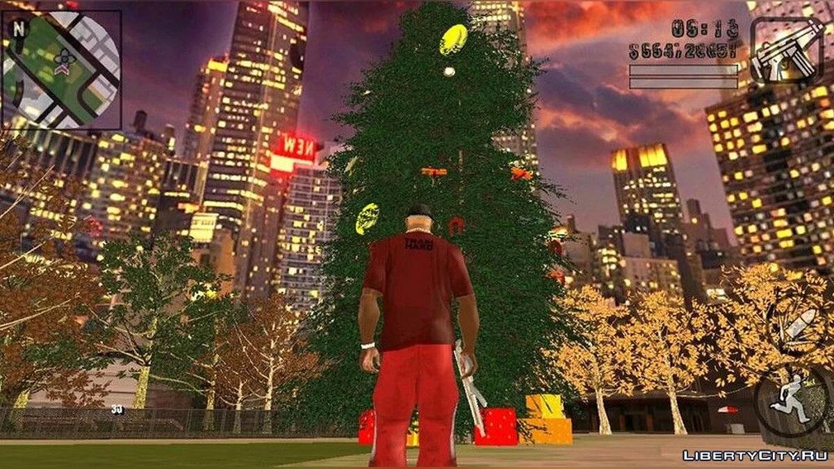 Рождественская елка в Сан-Фиерро / GTA San Andreas (iOS, Android)