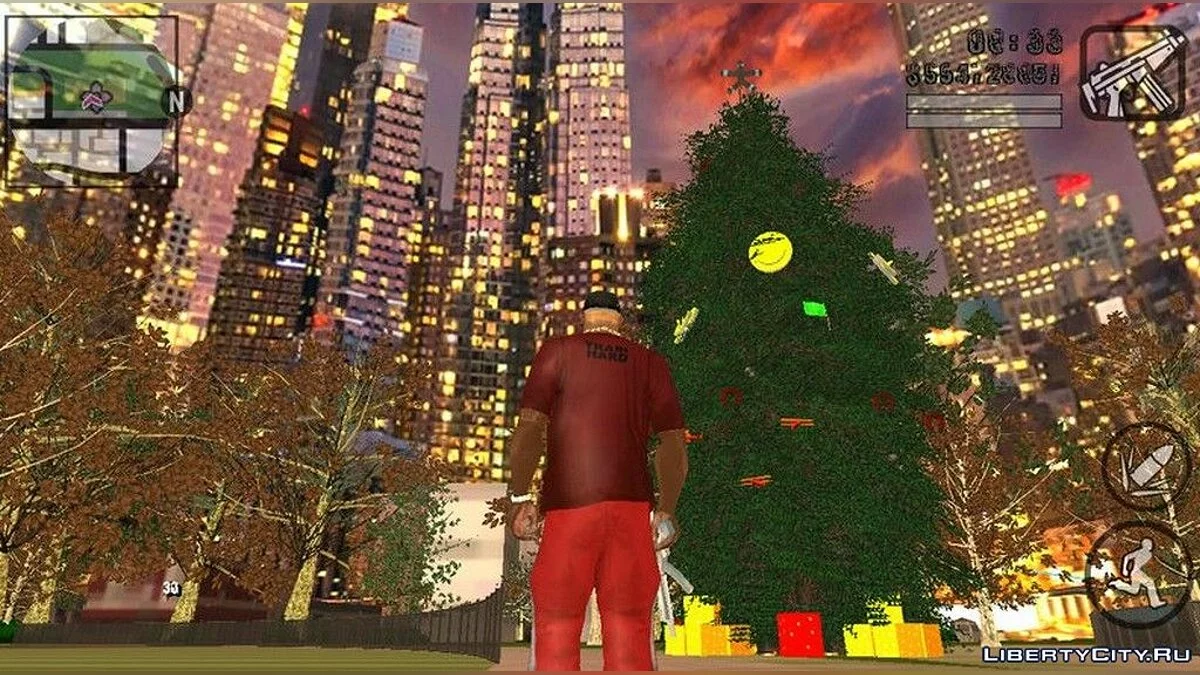 Рождественская елка в Сан-Фиерро / GTA San Andreas (iOS, Android)