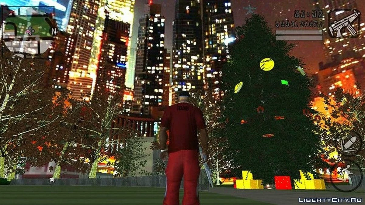 Рождественская елка в Сан-Фиерро / GTA San Andreas (iOS, Android)