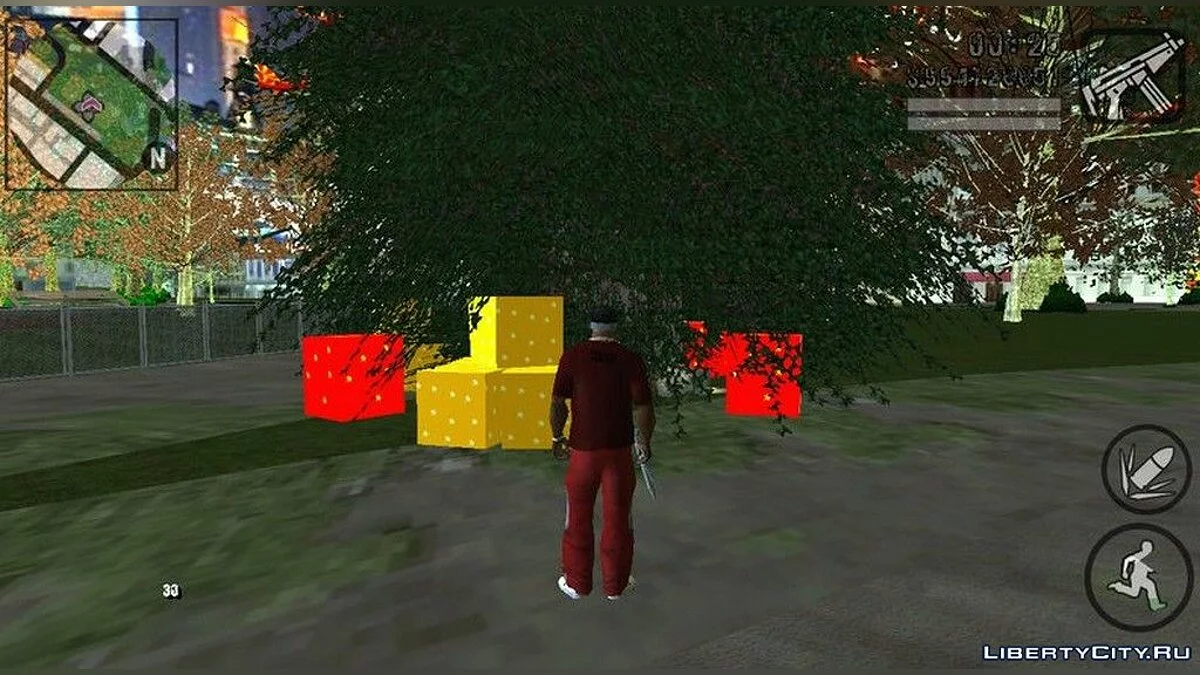 Рождественская елка в Сан-Фиерро / GTA San Andreas (iOS, Android)