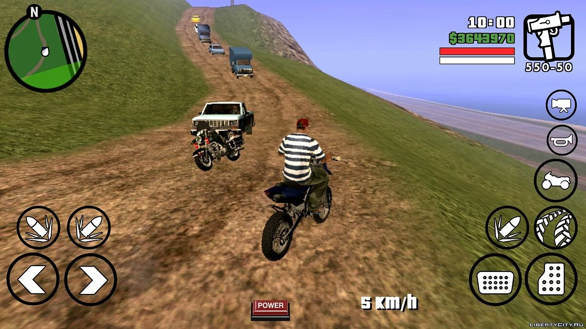Новые настройки трафика (оживленное движение) / GTA San Andreas (iOS, Android)