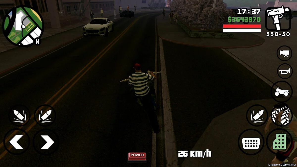 Новые настройки трафика (оживленное движение) / GTA San Andreas (iOS, Android)