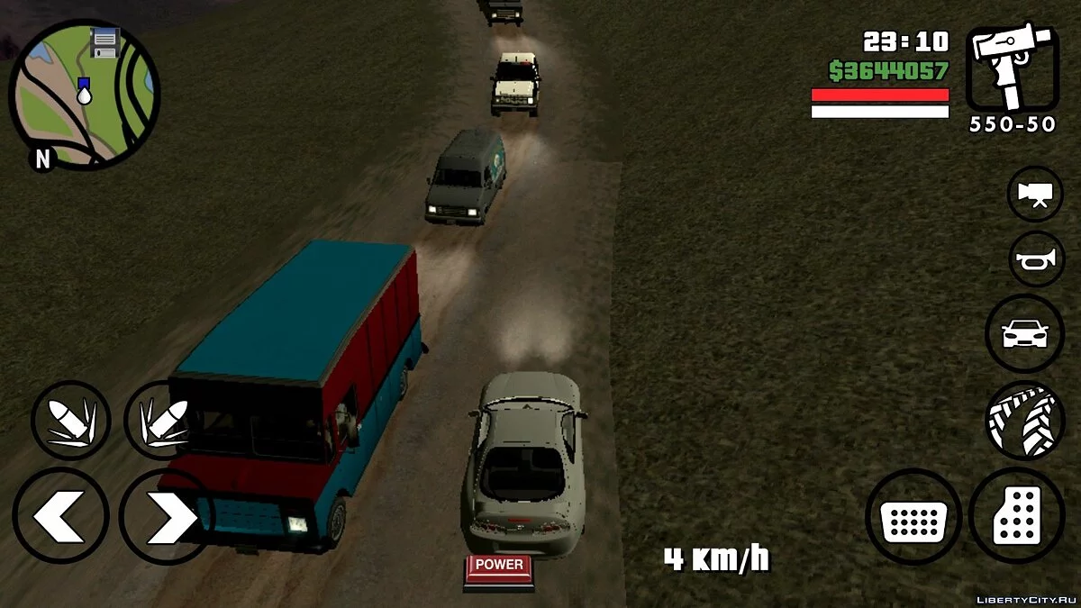 Новые настройки трафика (оживленное движение) / GTA San Andreas (iOS, Android)