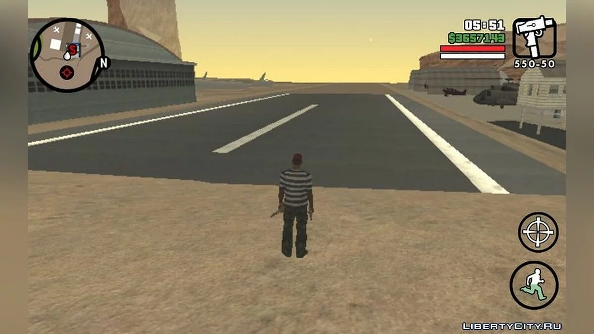 Восстановленный аэропорт в Verdant Meadows / GTA San Andreas (iOS, Android)