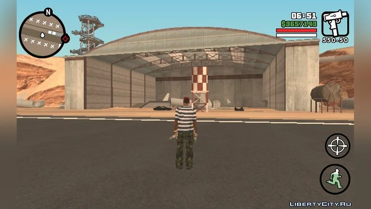 Восстановленный аэропорт в Verdant Meadows / GTA San Andreas (iOS, Android)