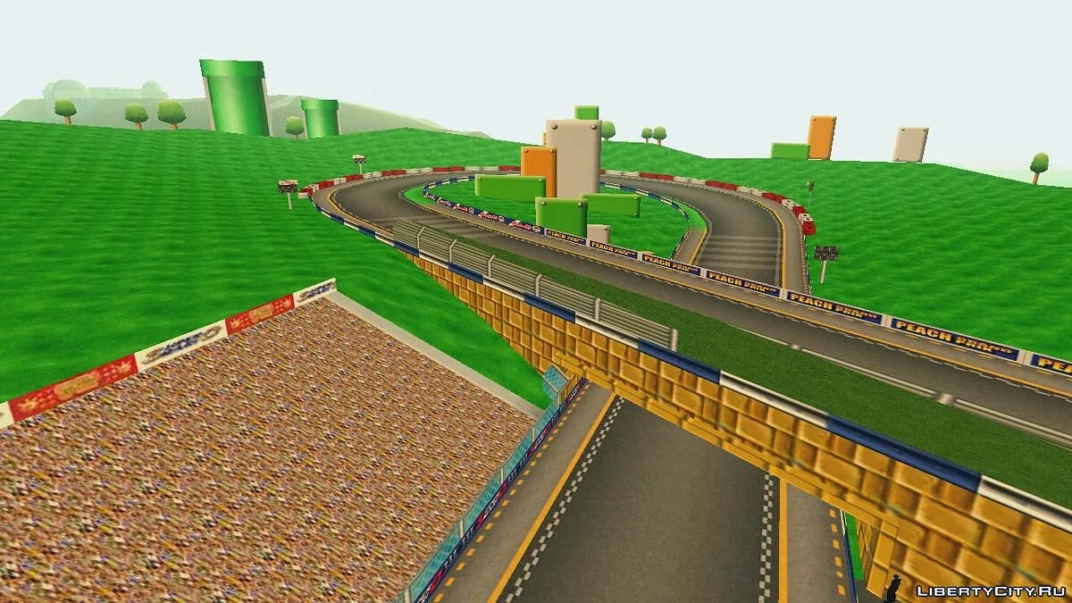 Трасса из игры Mario Kart / GTA San Andreas (iOS, Android)