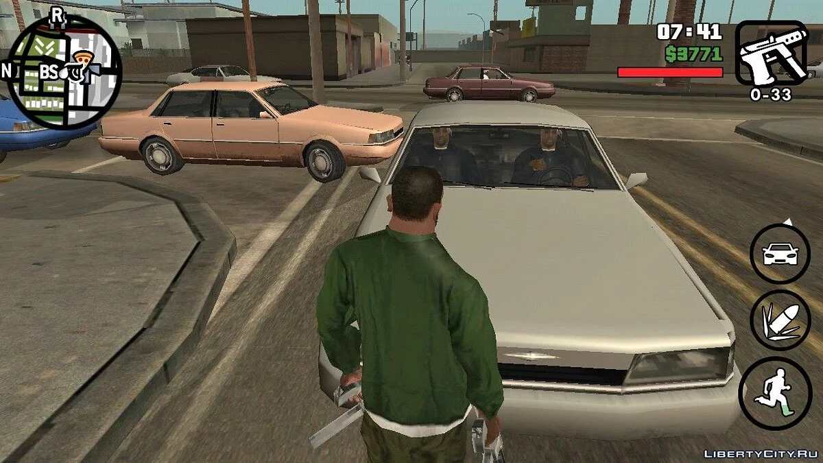 Разный транспорт для банд / GTA San Andreas (iOS, Android)