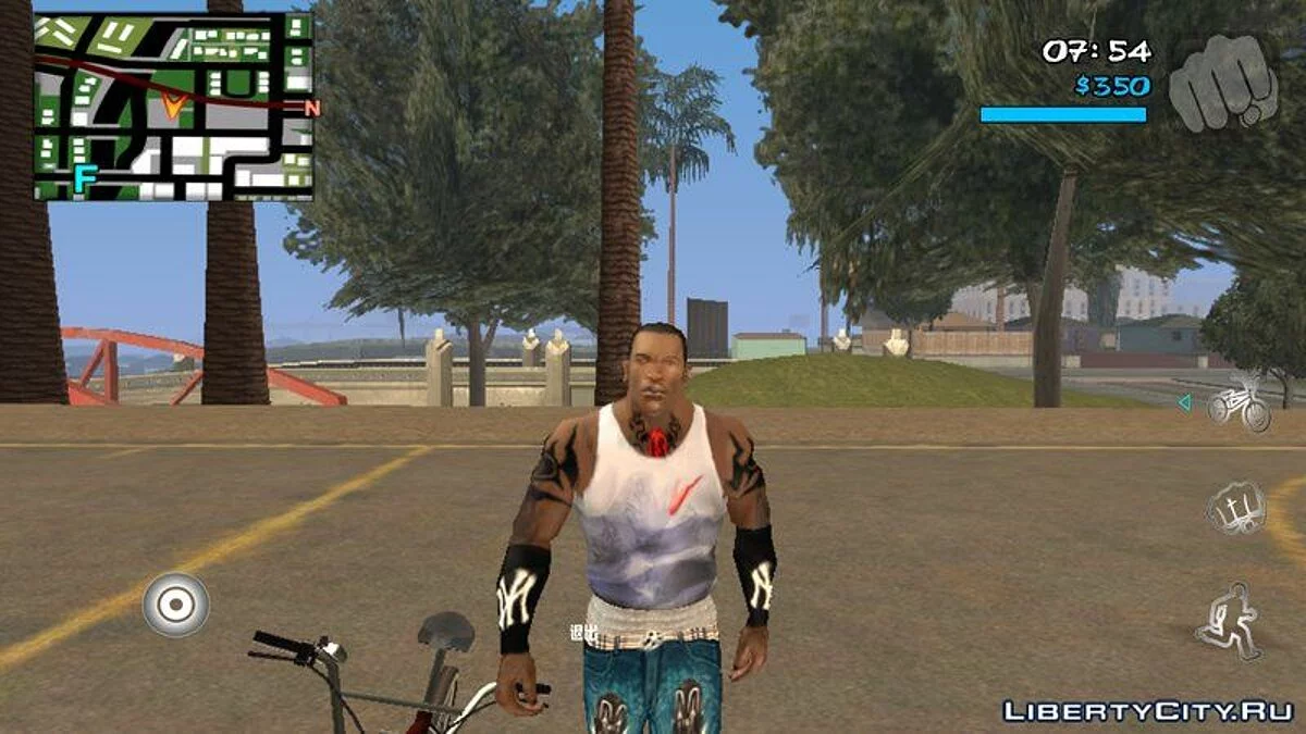 Уменьшенные кнопки / GTA San Andreas (iOS, Android)