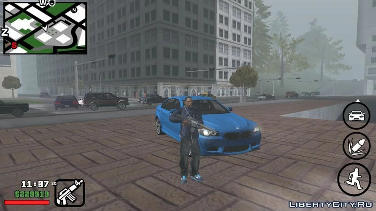 Изменение расположения оружия, жизней и денег / GTA San Andreas (iOS, Android)