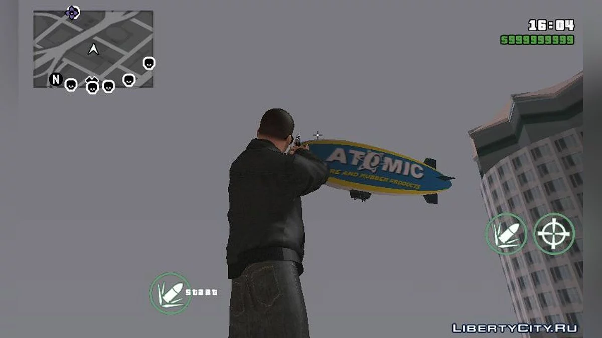 Летающий дирижабль из GTA 5 / GTA San Andreas (iOS, Android)
