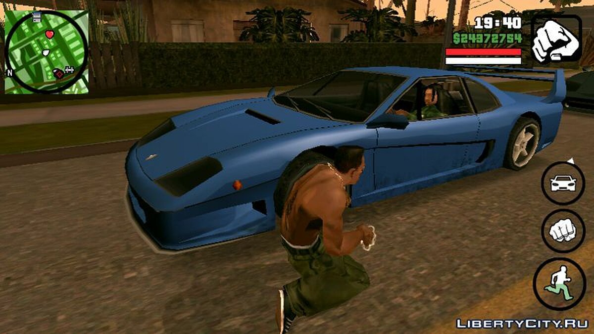 Скачать Спортивные машины для членов банды для GTA San Andreas (iOS, Android )