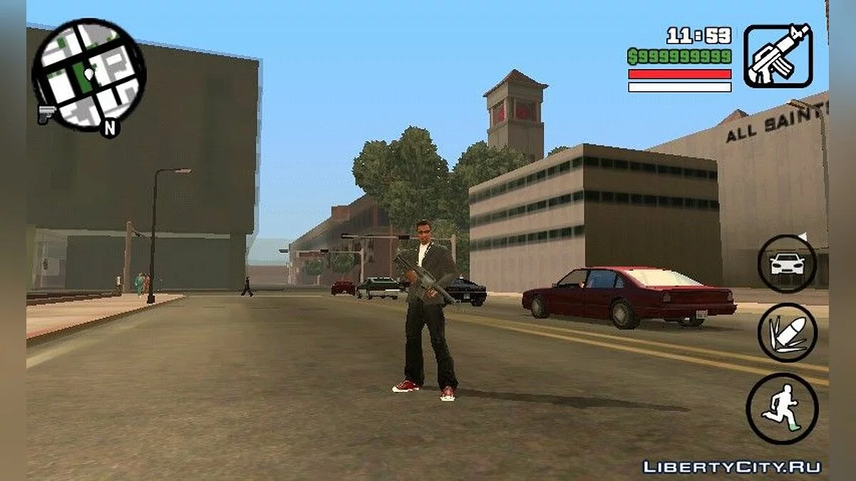 Анимация движений и оружия из GTA 4 / GTA San Andreas (iOS, Android)