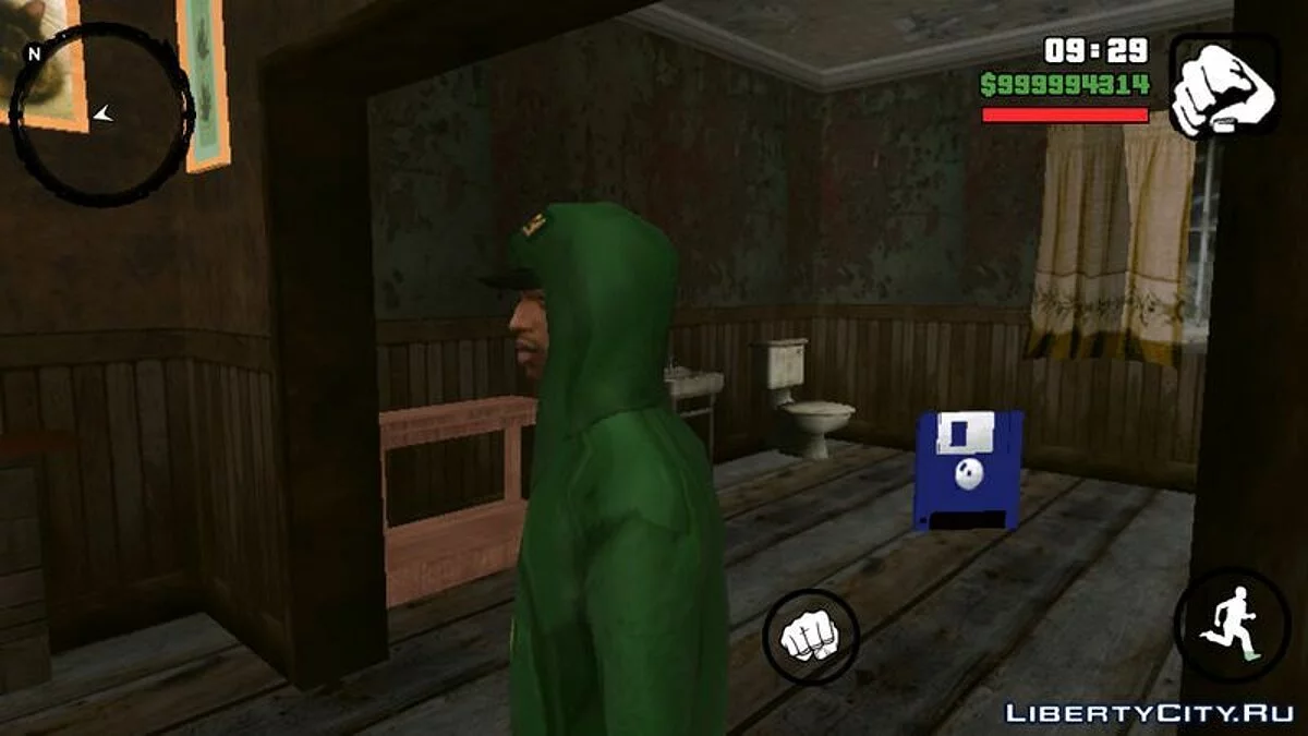 Возможность надевать капюшон / GTA San Andreas (iOS, Android)